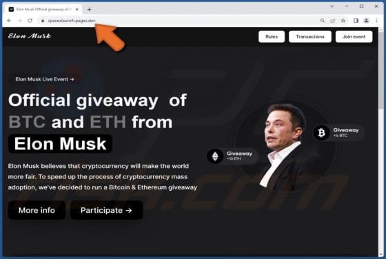 Elon Musk Crypto Giveaway Scam