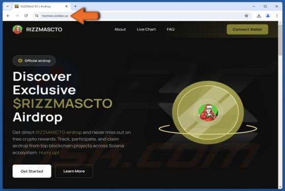 RizzmasCTO Airdrop Scam