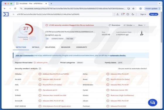 Straightish.app Adware (Mac)