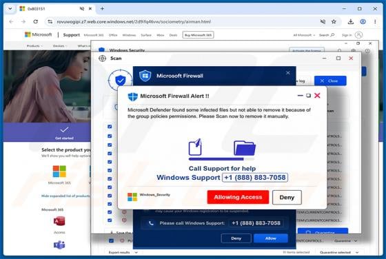 Microsoft Firewall Alert POP-UP Scam